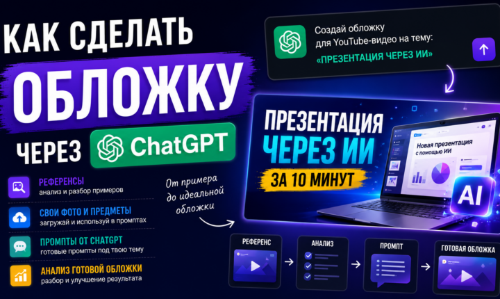 как сделать обложку через ии