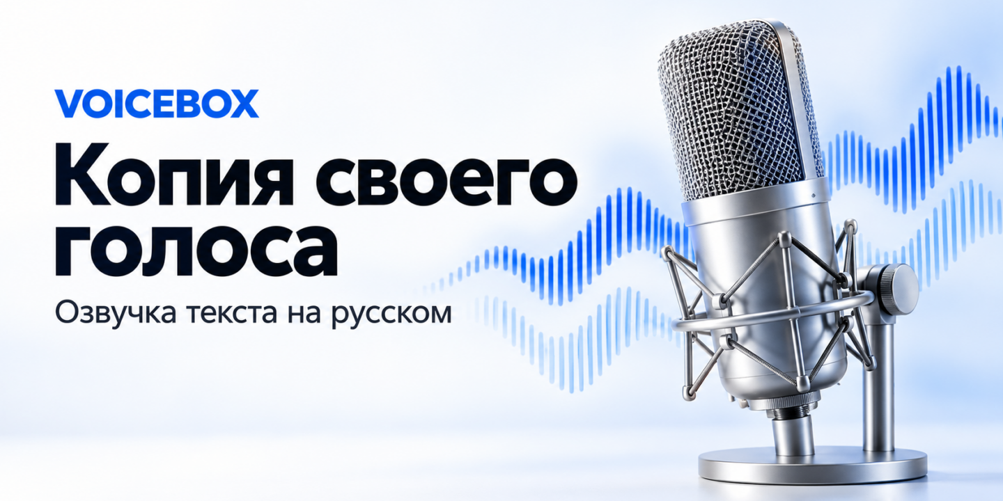 как создать копию своего голоса через ии